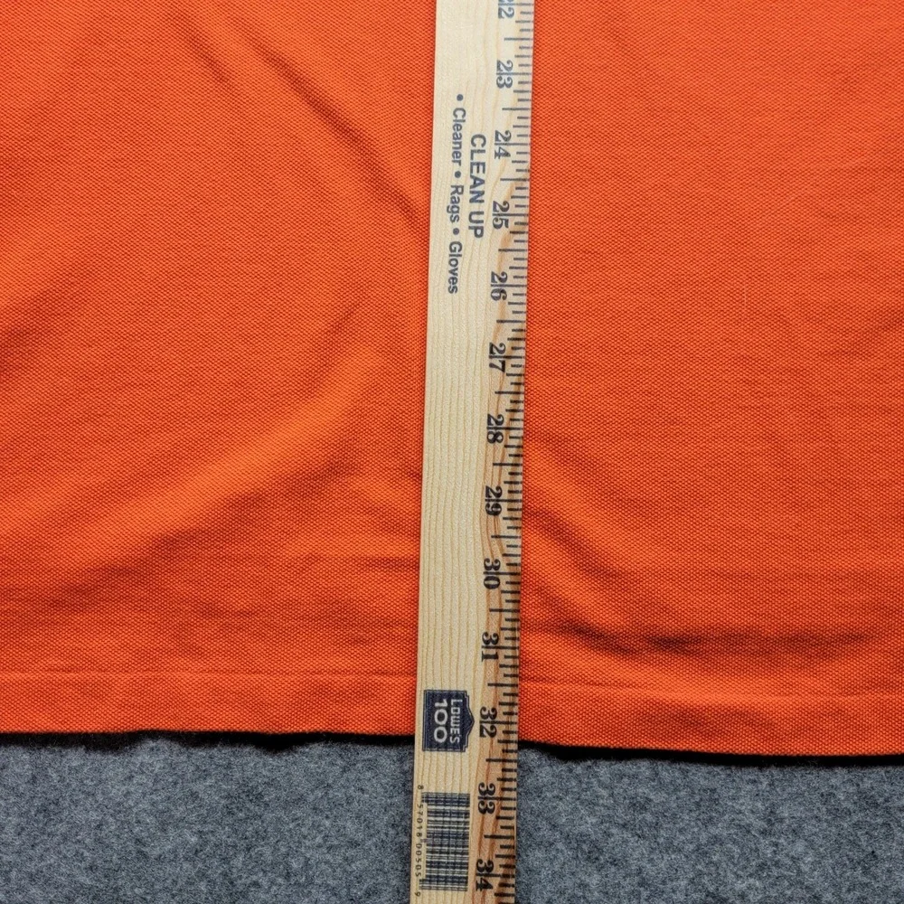 Ralph Lauren Y2K Vintage Orange Blue Pony Cotton Golf Polo Shirt Men's XXL/TTG