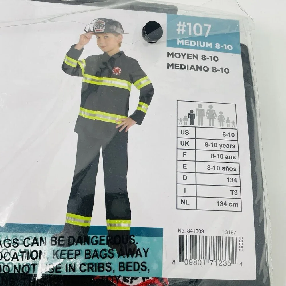 Amscan firefighter youth