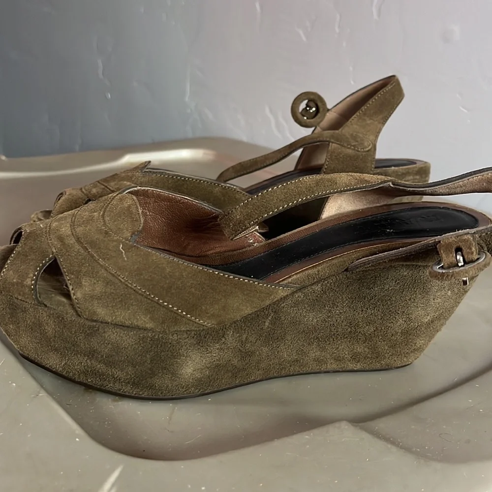 Marni wedge suede