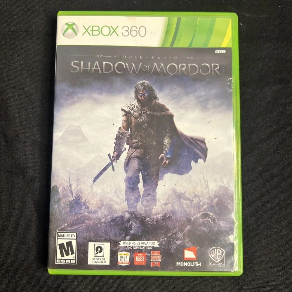 Middle Earth - Shadow of Mordor‎ (Microsoft Xbox 360, 2014, 2-Discs) w/ Manual