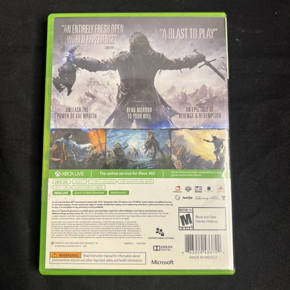 Xbox product disc