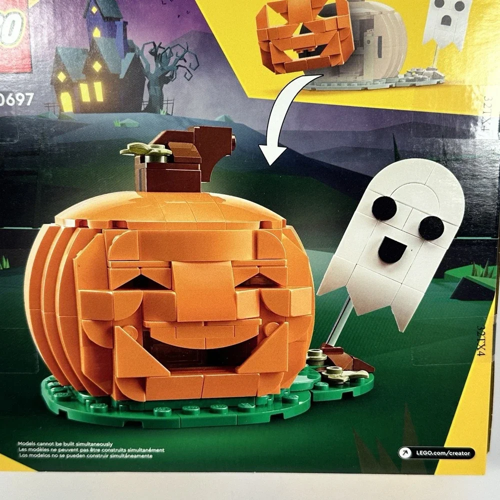 LEGO 40697‎ Halloween Pumpkin w Light Brick Ghost Creator Set 254pcs NEW