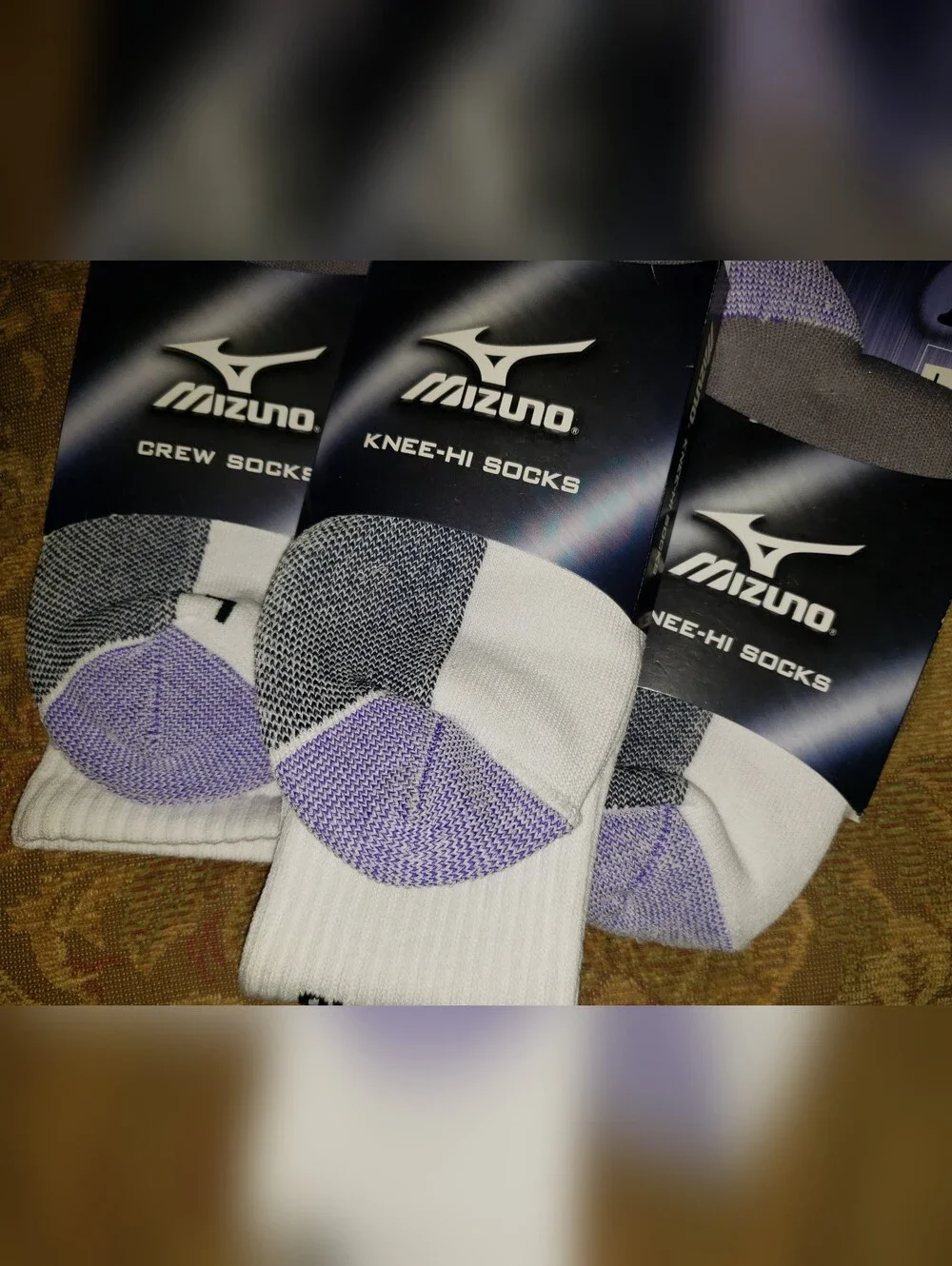 Three (3) Pairs Of New Mizuno Socks
