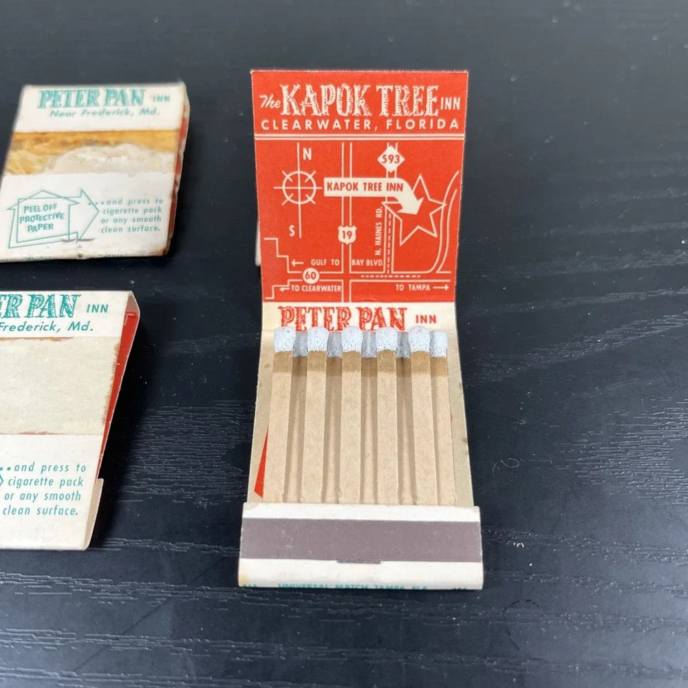 The‎ Kapok Tree Inn Matchbook with flaws