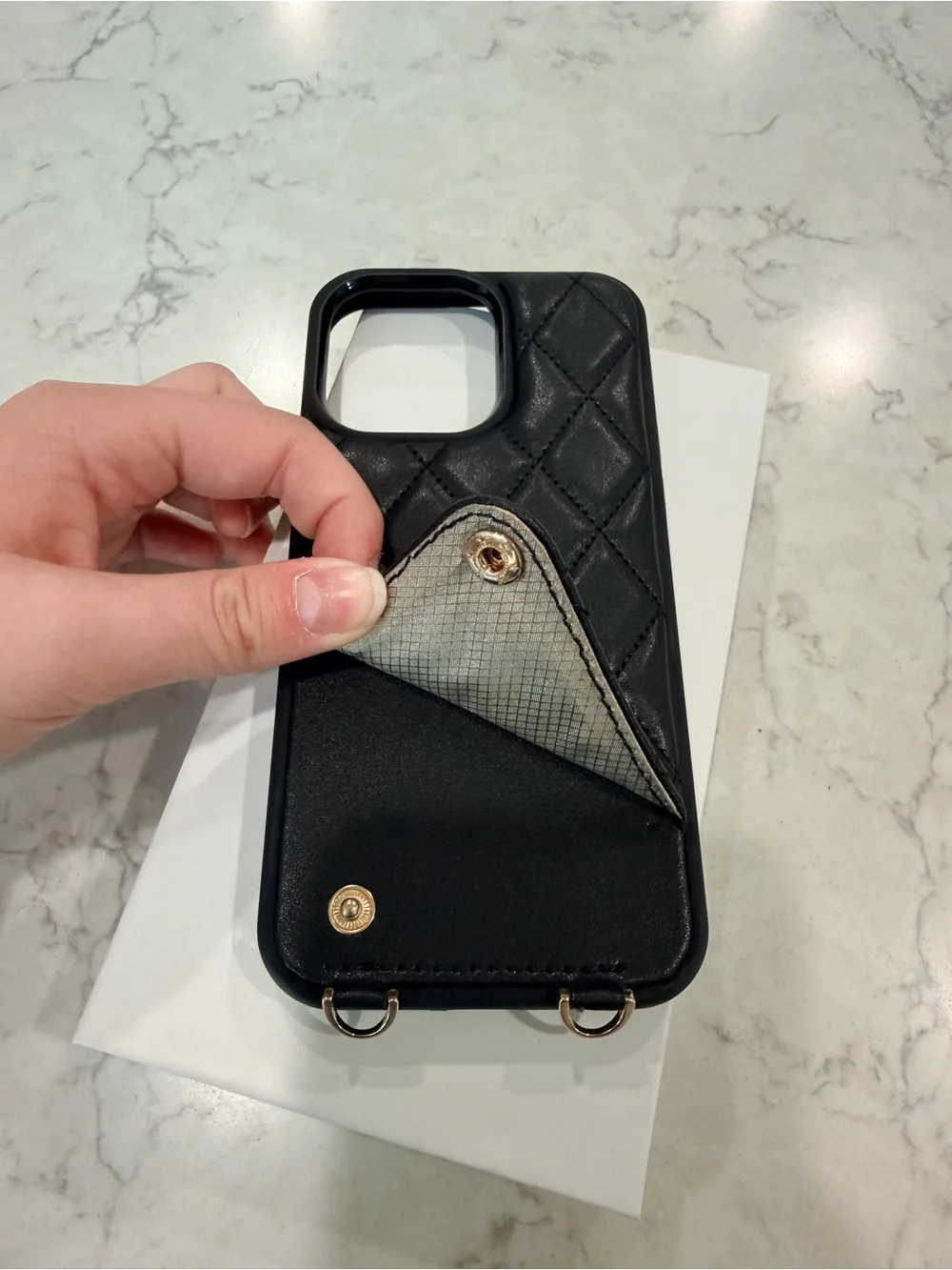 Romiela black quilted