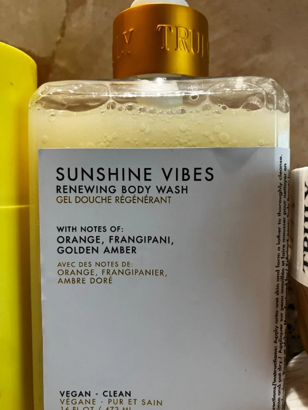 TRULY Set Of Sunshine Vibes 2 Body Scrubs and 1 Shave Cream , Shower Gel! NEW