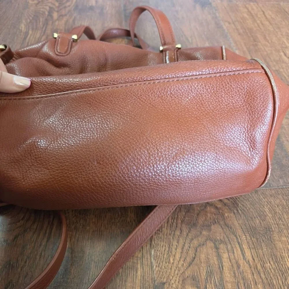 Tory Burch Boston Pebbled Leather Satchel