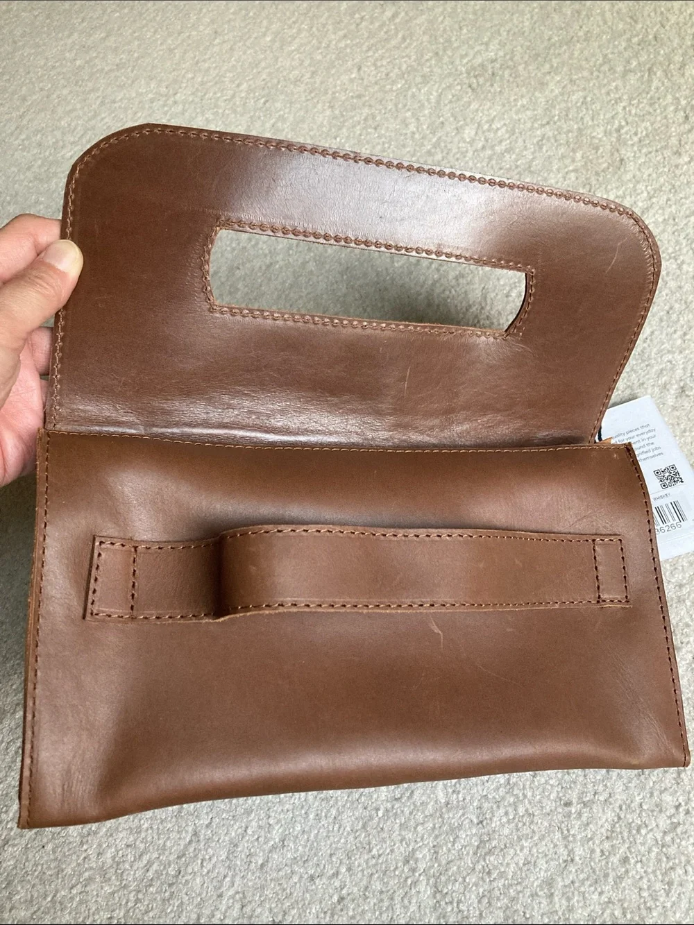 ABLE mare handle clutch in whisky