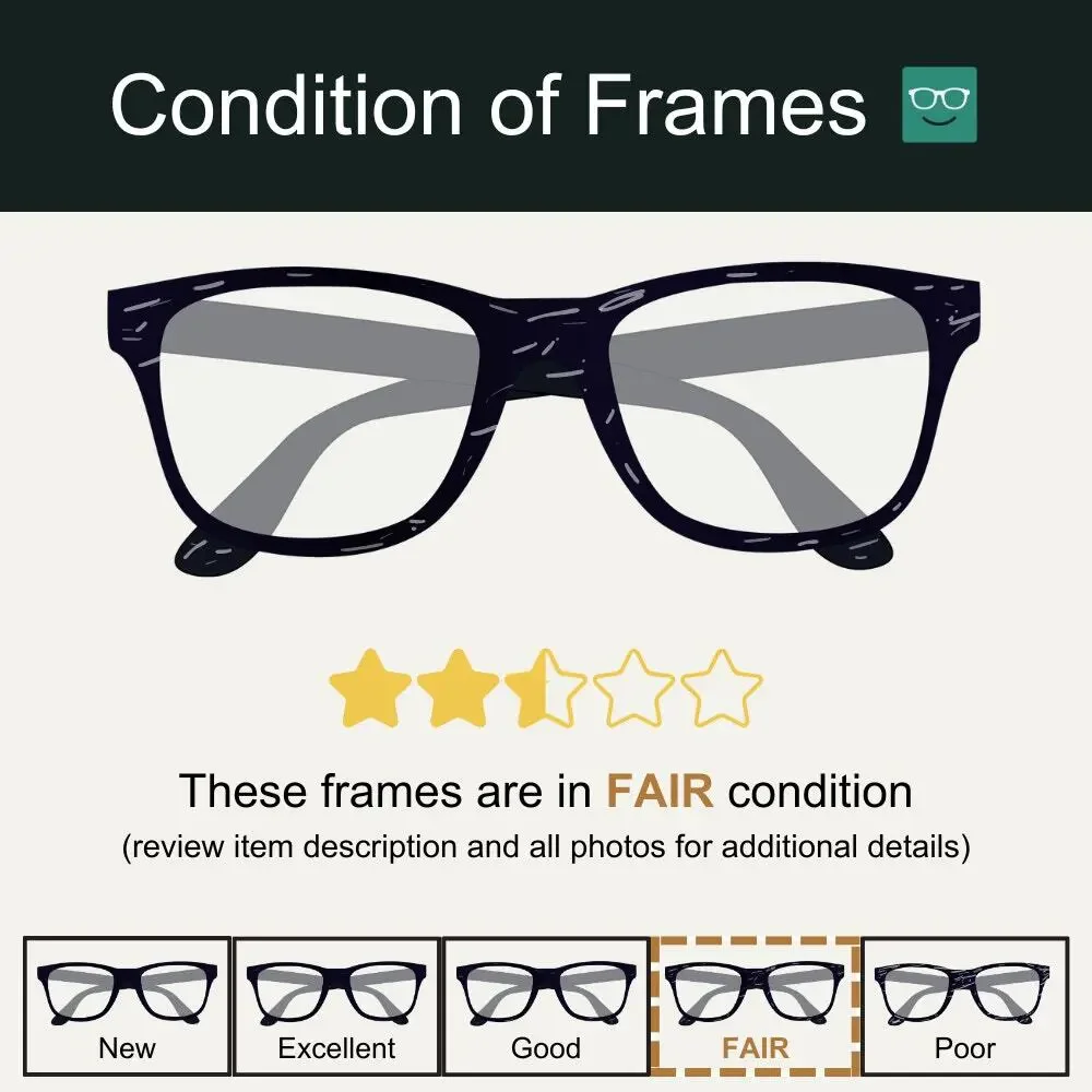 Halo Paris Halo 31 SM BRN 50-15-135 Eyeglass FRAMES ONLY - FAIR CONDITION - READ