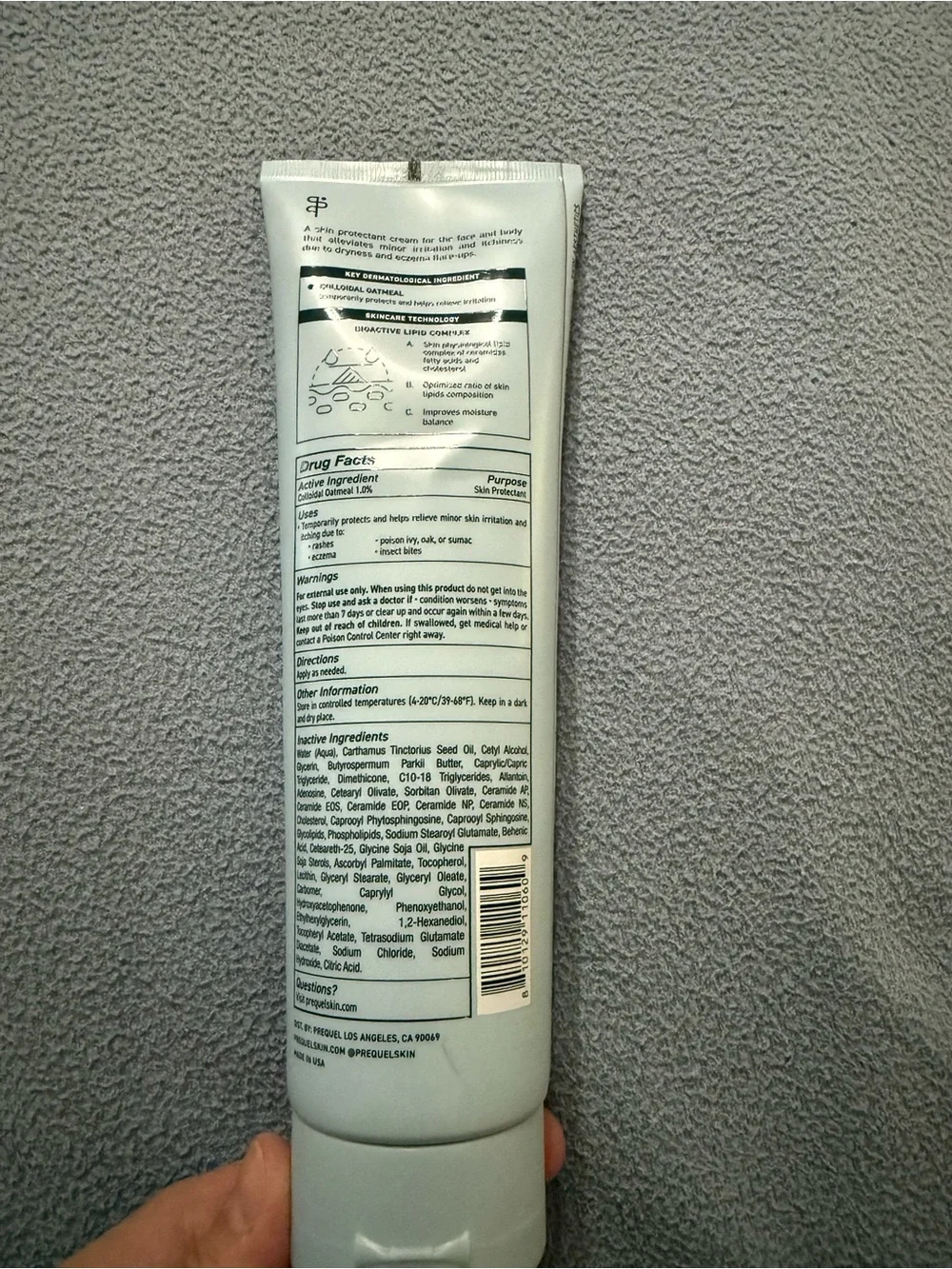 Prequel Barrier Therapy skin protectant cream