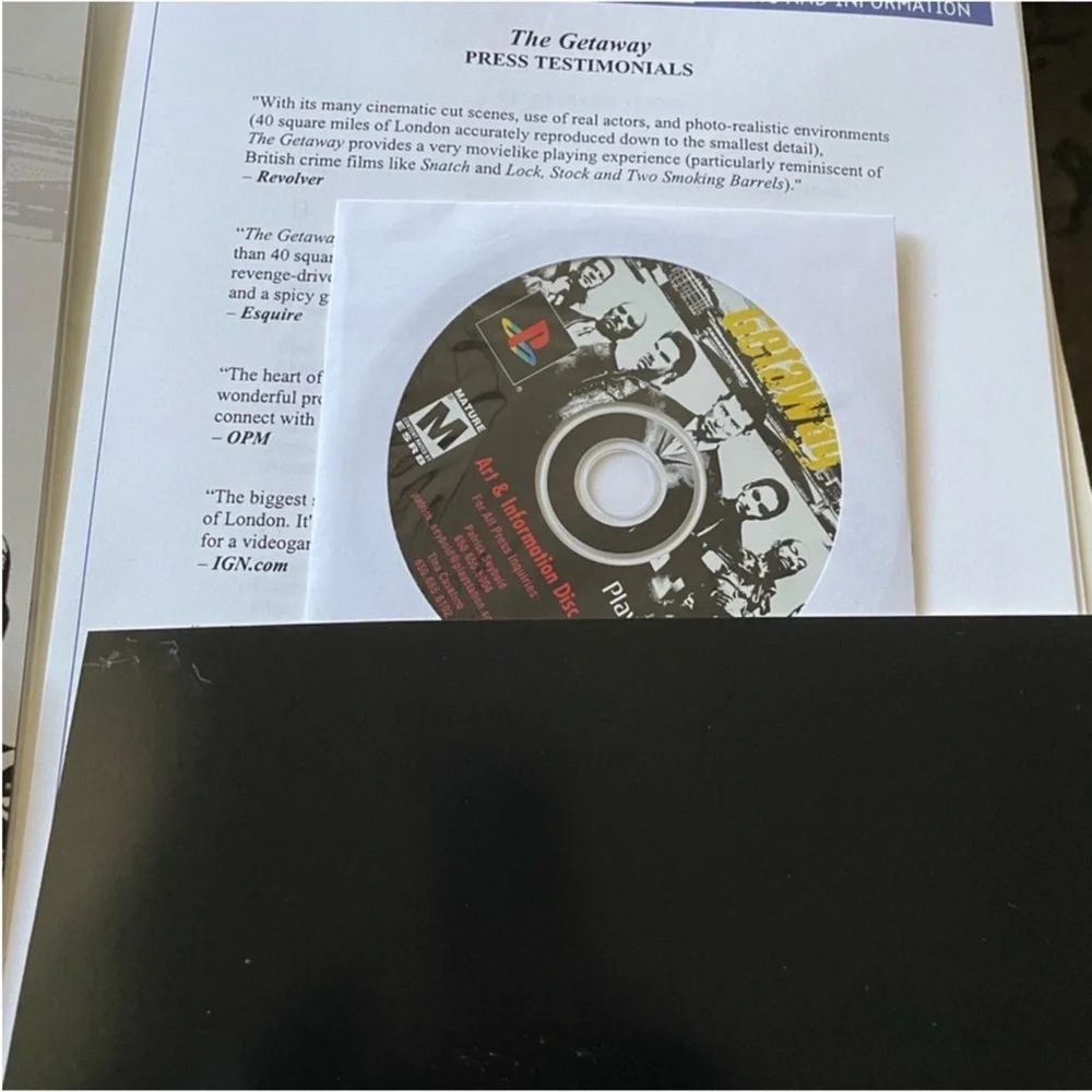 Sony getaway press