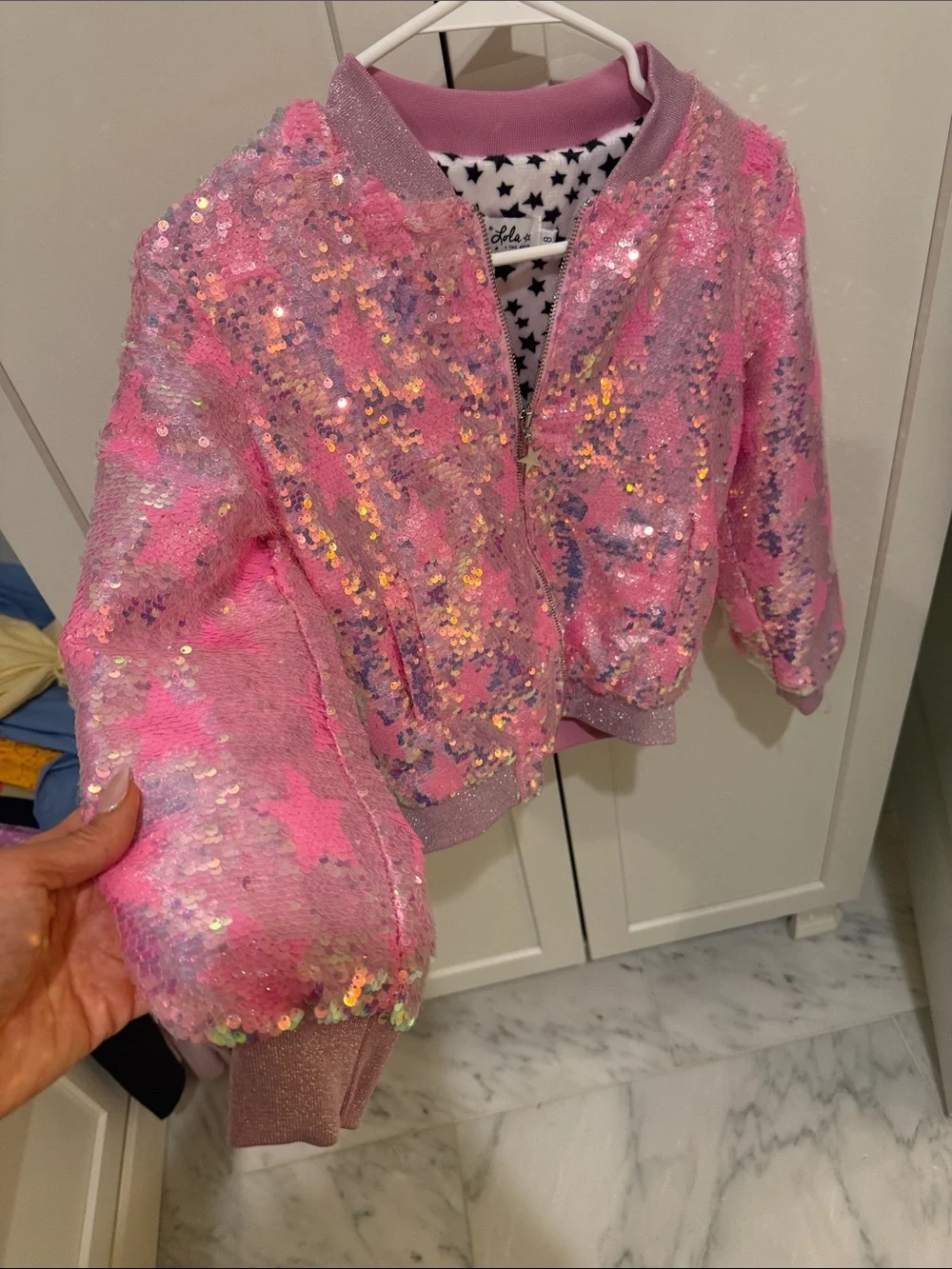 Lola + The Boys sparkling pink