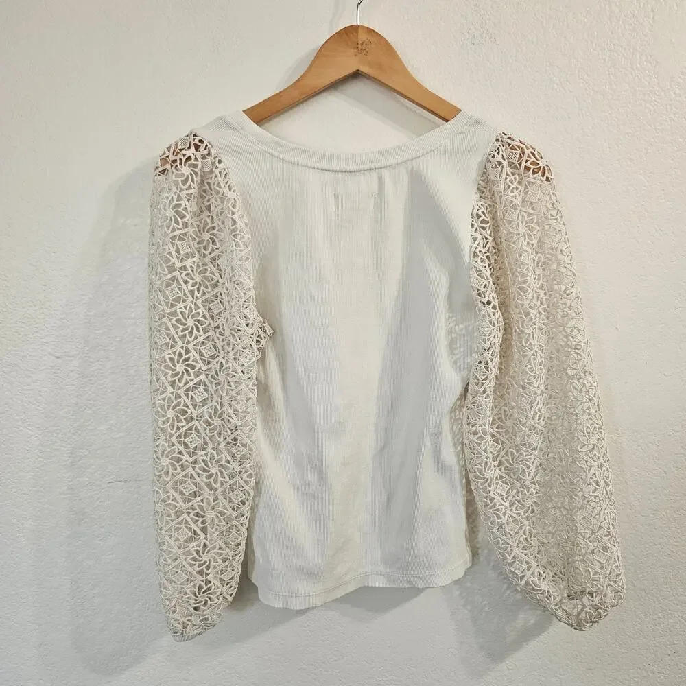 Anthropologie white scoop