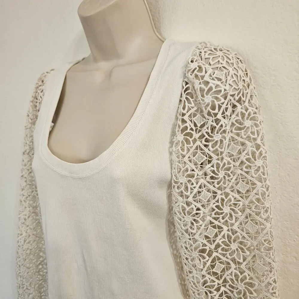Anthropologie white scoop