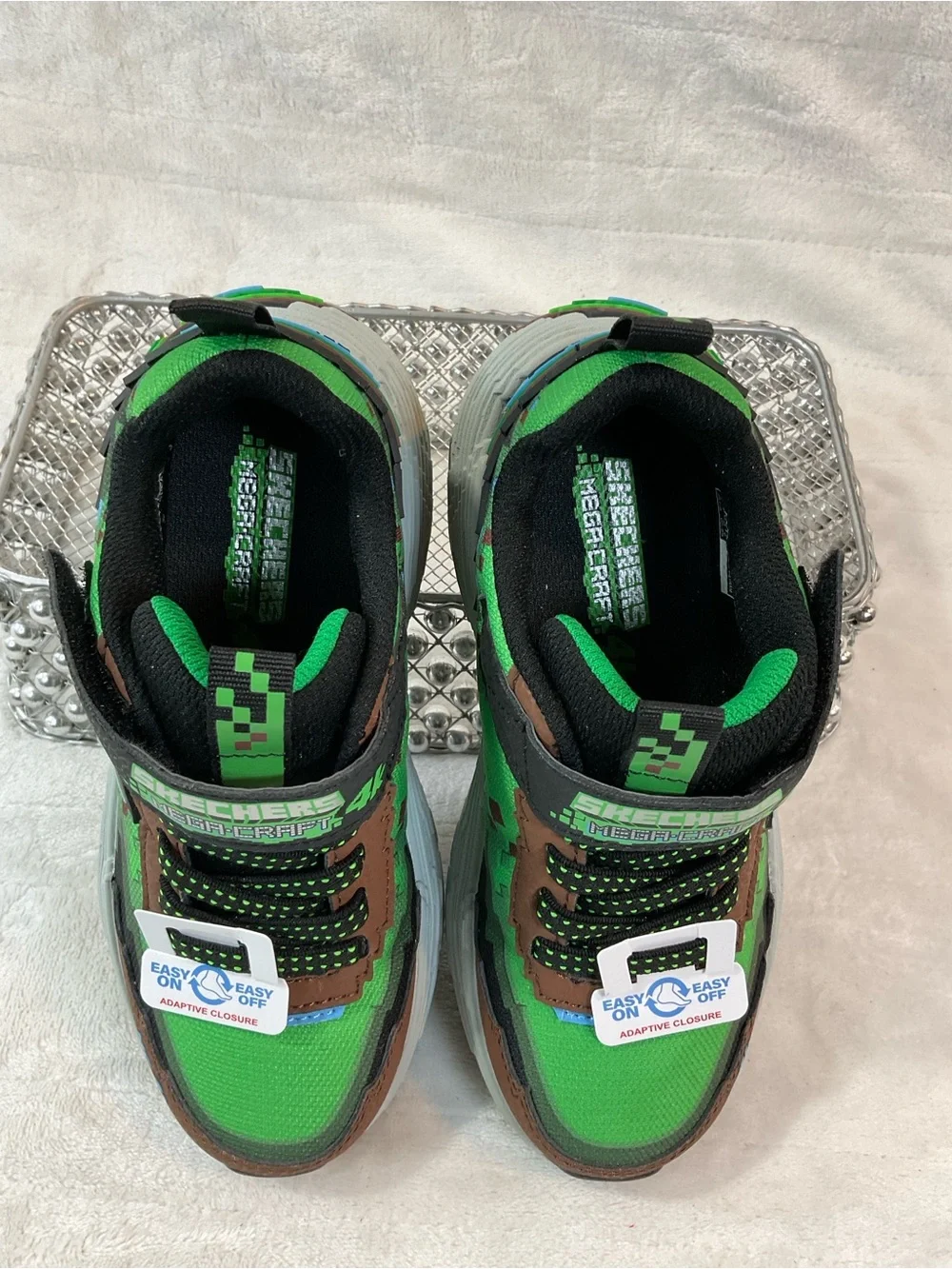 Skechers Mega-Craft 4K Minecraft Green Brown Multi Sz 13T/12UK/30EU 402160L
