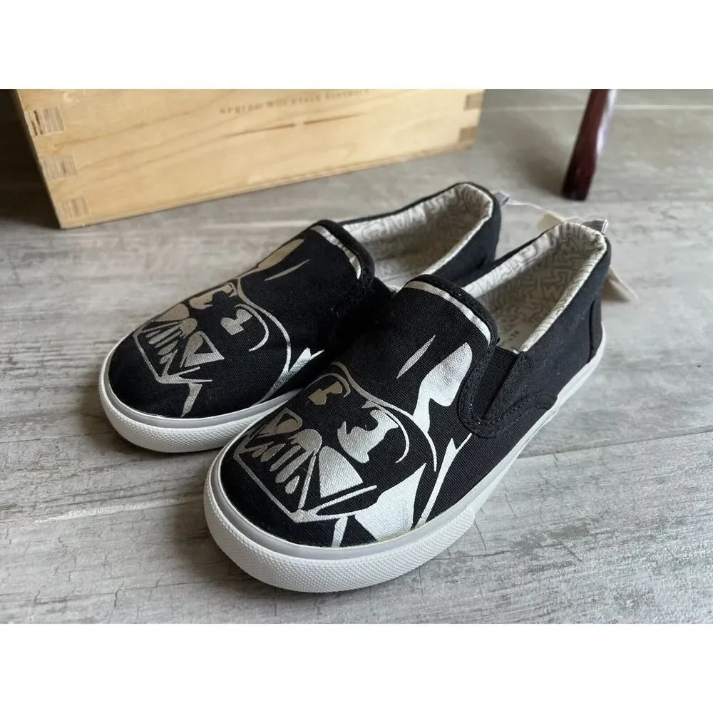 Baby Gap x Star Wars Darth Vader Slip On Shoes Boys Kids Toddler NEW 11 Casual