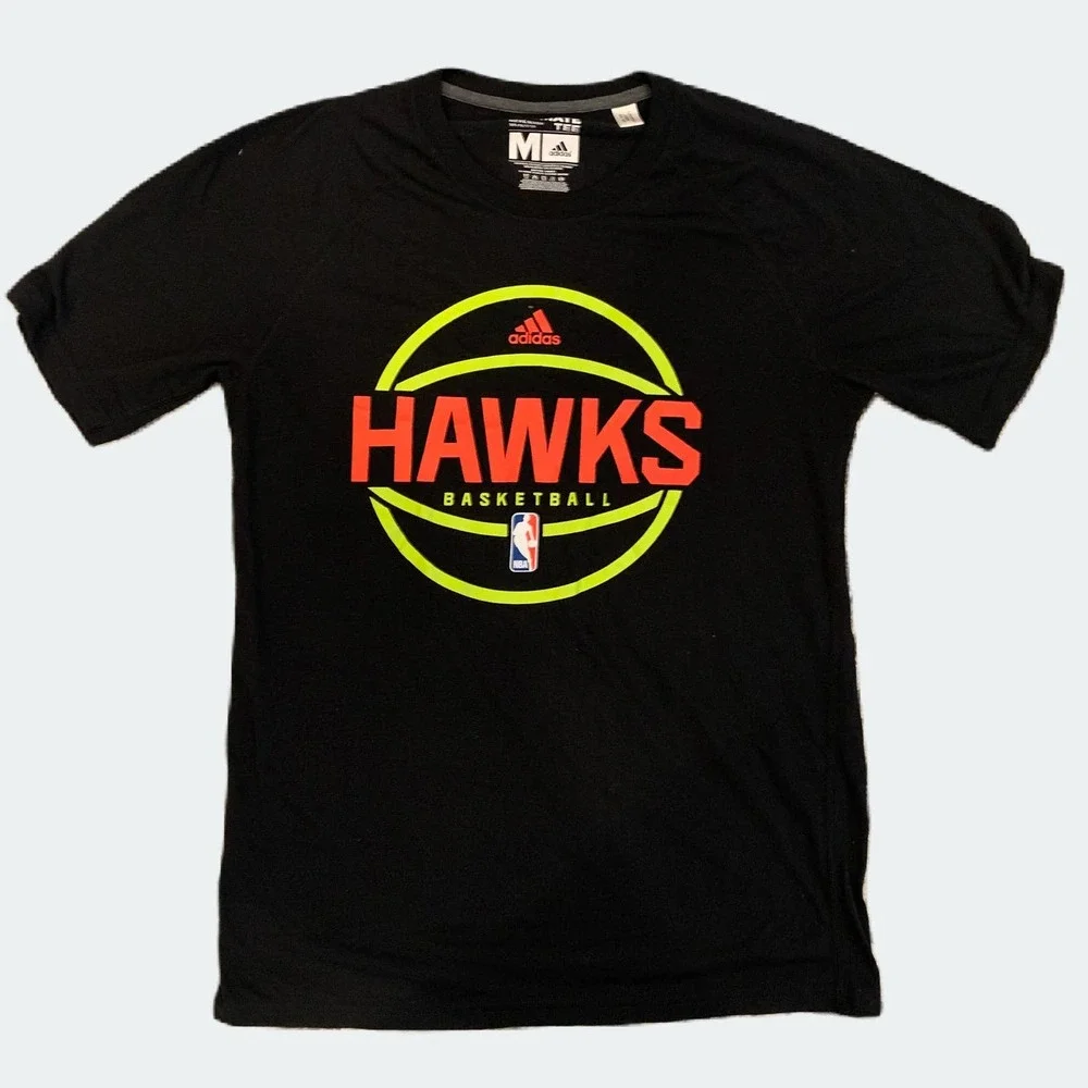 Atlanta Hawks Basketball NBA x Adidas Climalite Ultimate Tee Men’s‎ Size Medium