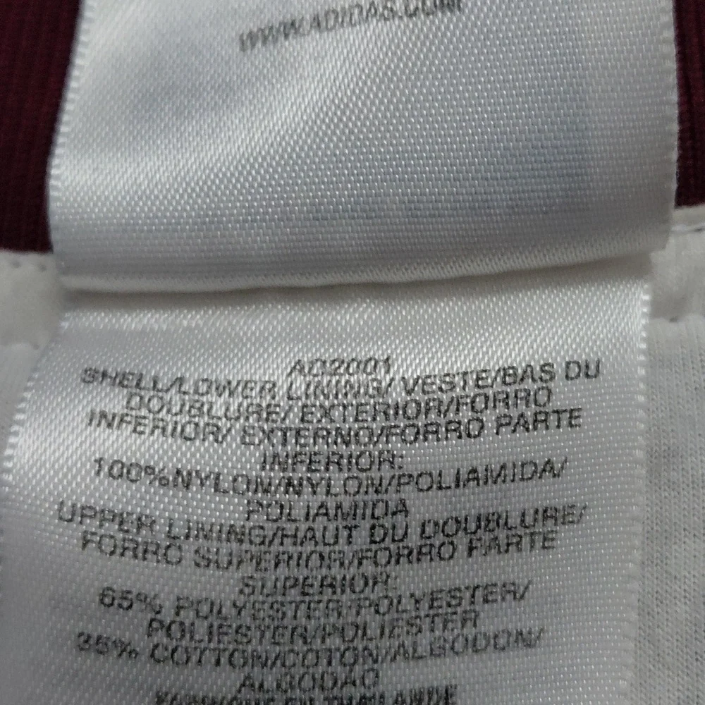 Adidas Men's Maroon Windbreaker Jacket