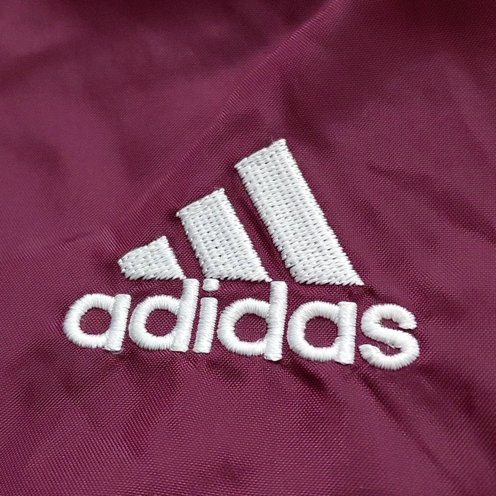 Adidas Men's Maroon Windbreaker Jacket