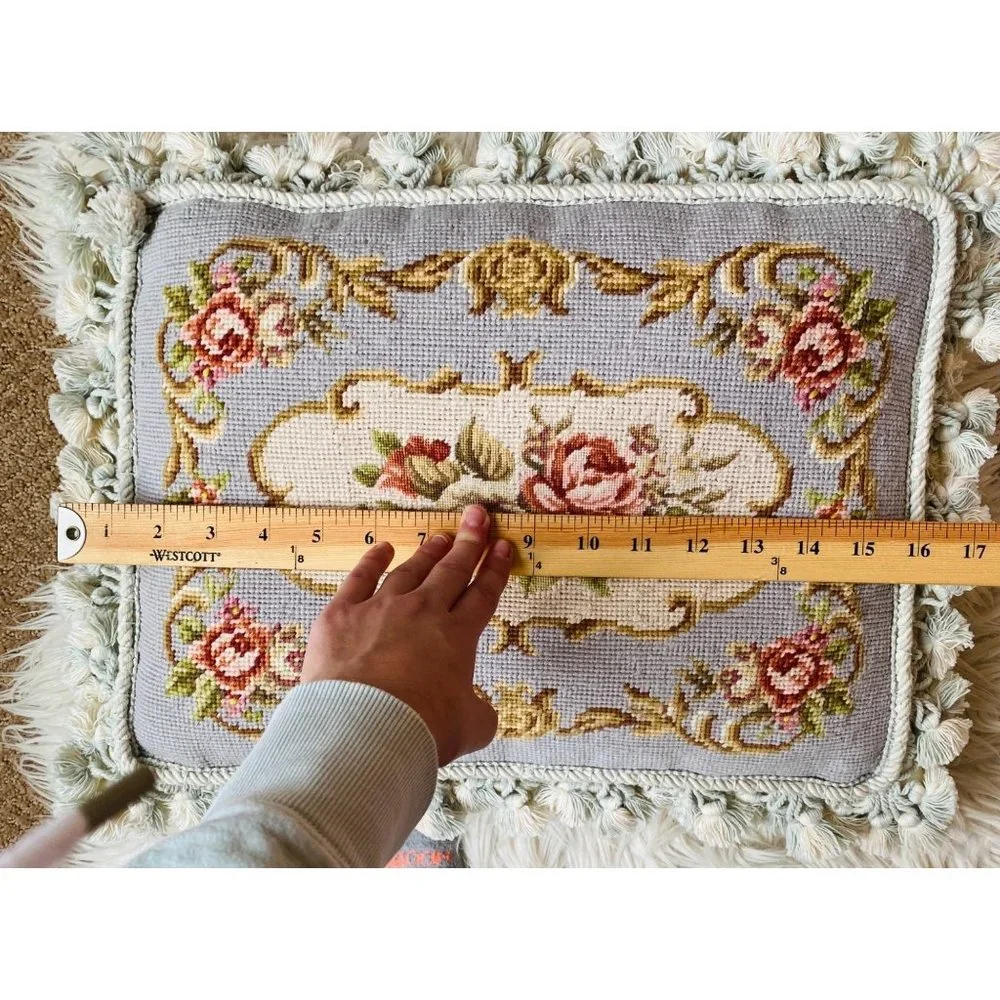 N/A needlepoint floral