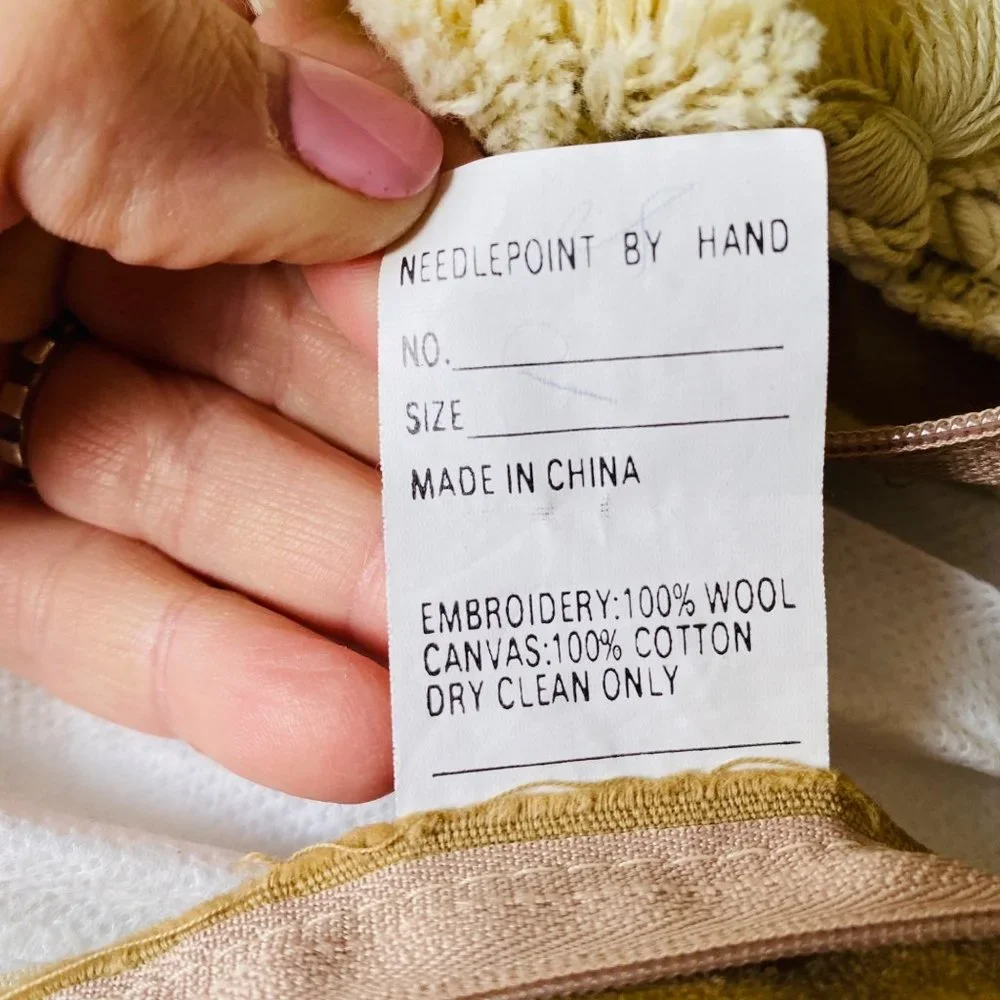 N/A needlepoint floral