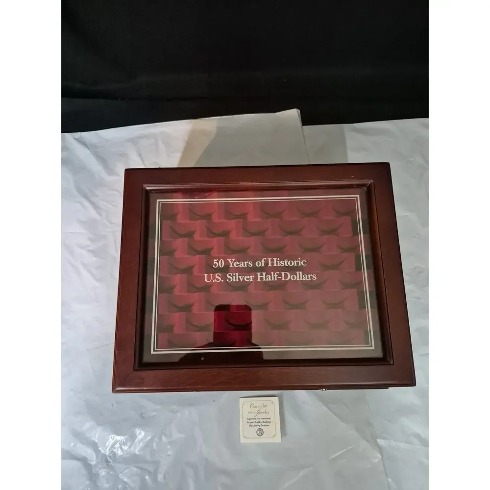 PCS Stamps & Coins U.S. Proof Commemorative Silver Dollar WOOD Display Case 15