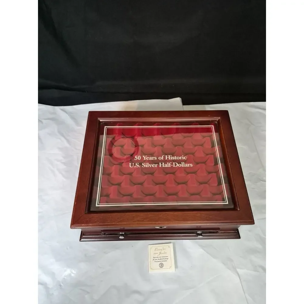 PCS Stamps & Coins U.S. Proof Commemorative Silver Dollar WOOD Display Case 15