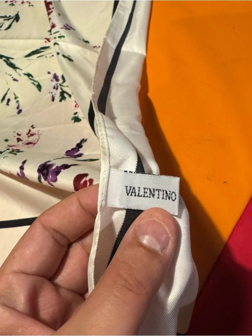 Valentino floral spring silky scarf 35x35 inches‼️LAST ONE LEFT