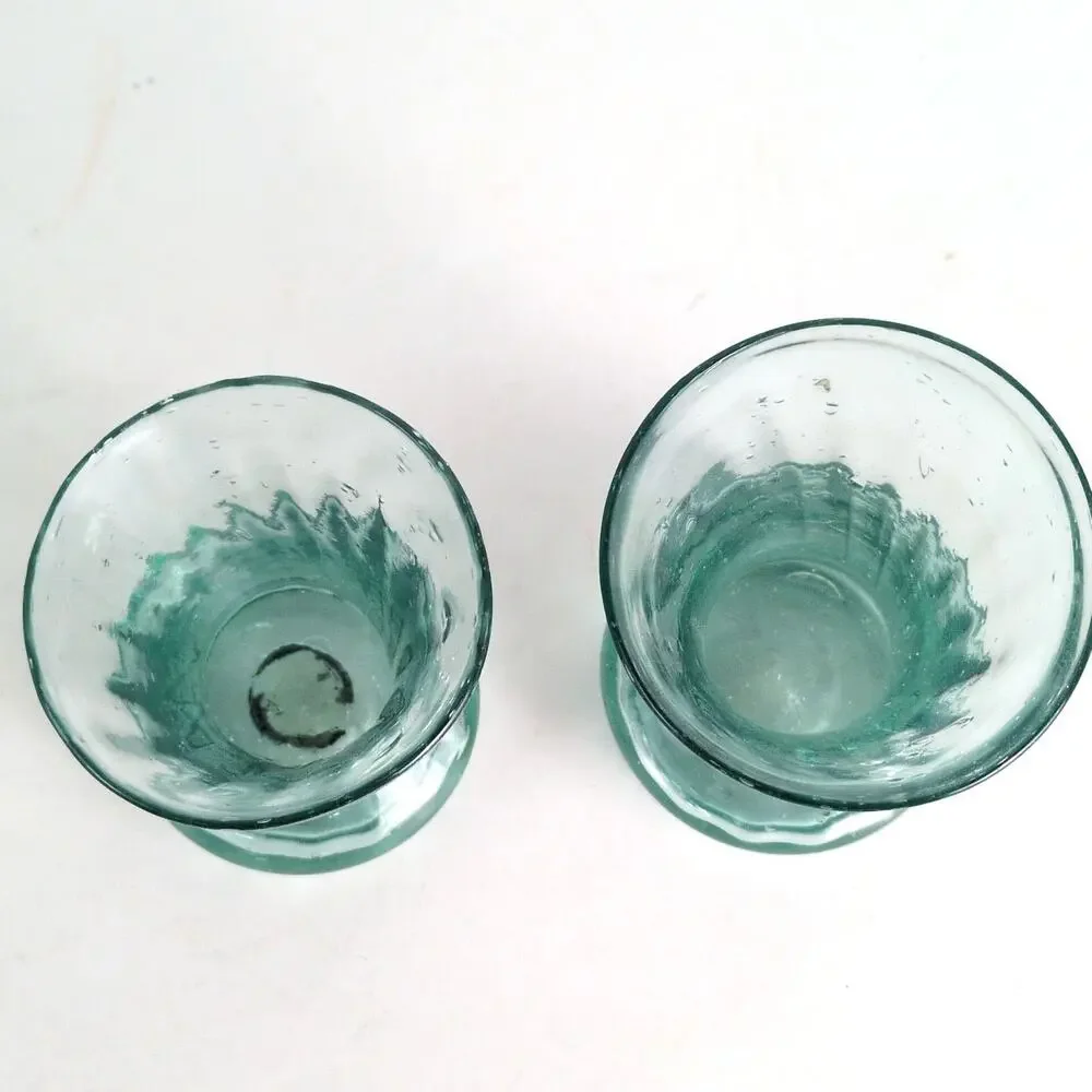 Handmade pair blown