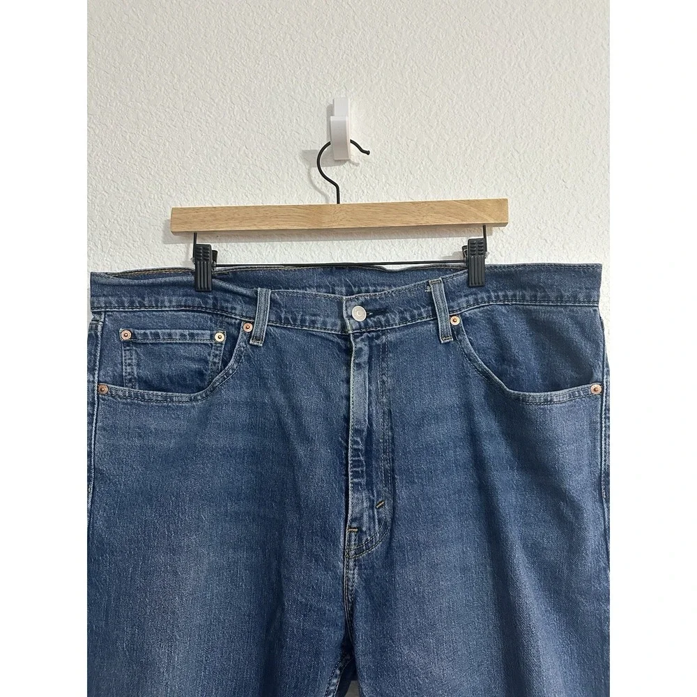 Levi's 505 Regular Size 40x30‎ Men's Blue Jeans Medium Wash 100% Cotton