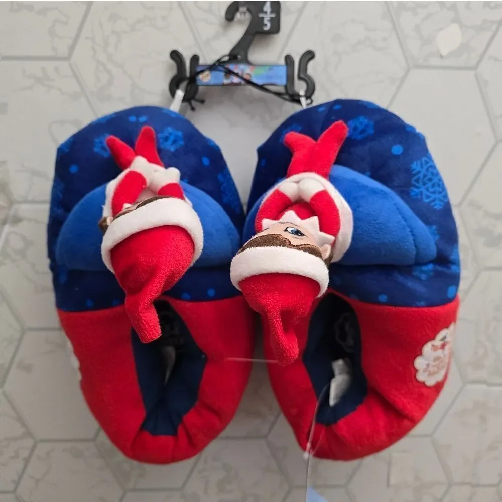 New The Elf on the Shelf Indoor Slip-on Slipper, Big Kid’s Dual Size 4-5
