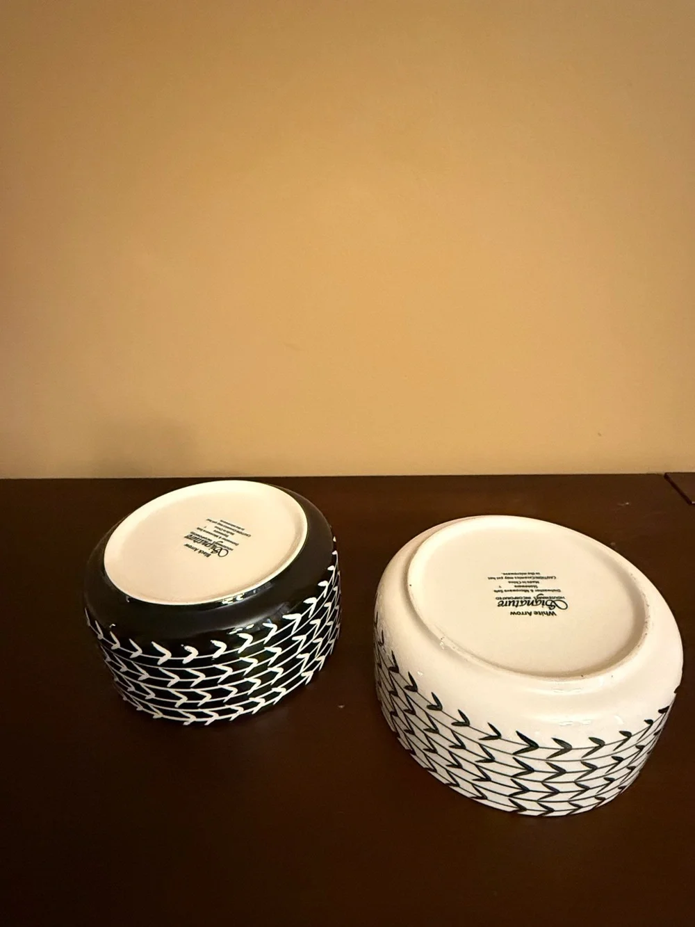 Black & White Paw-Print Stoneware Ceramic Dog Bowl Set cleaned and sanitized.