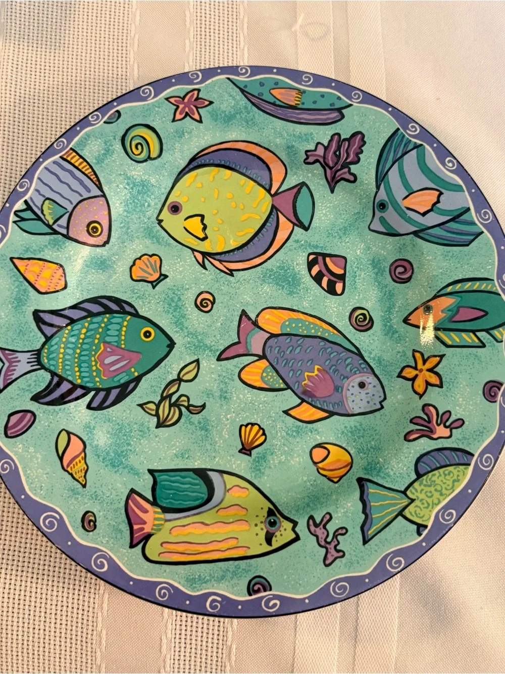Sakura teal multicolor