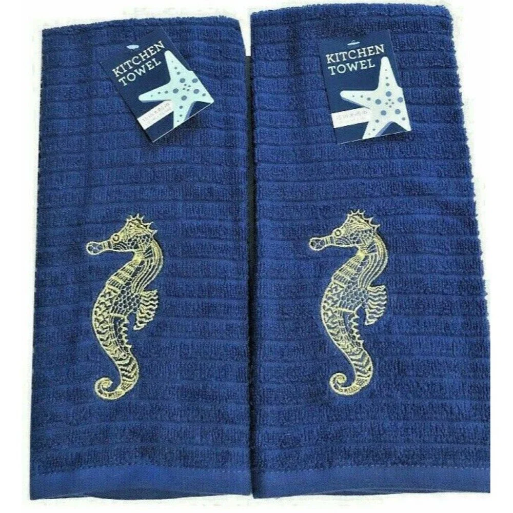 Nantucket seahorse navy