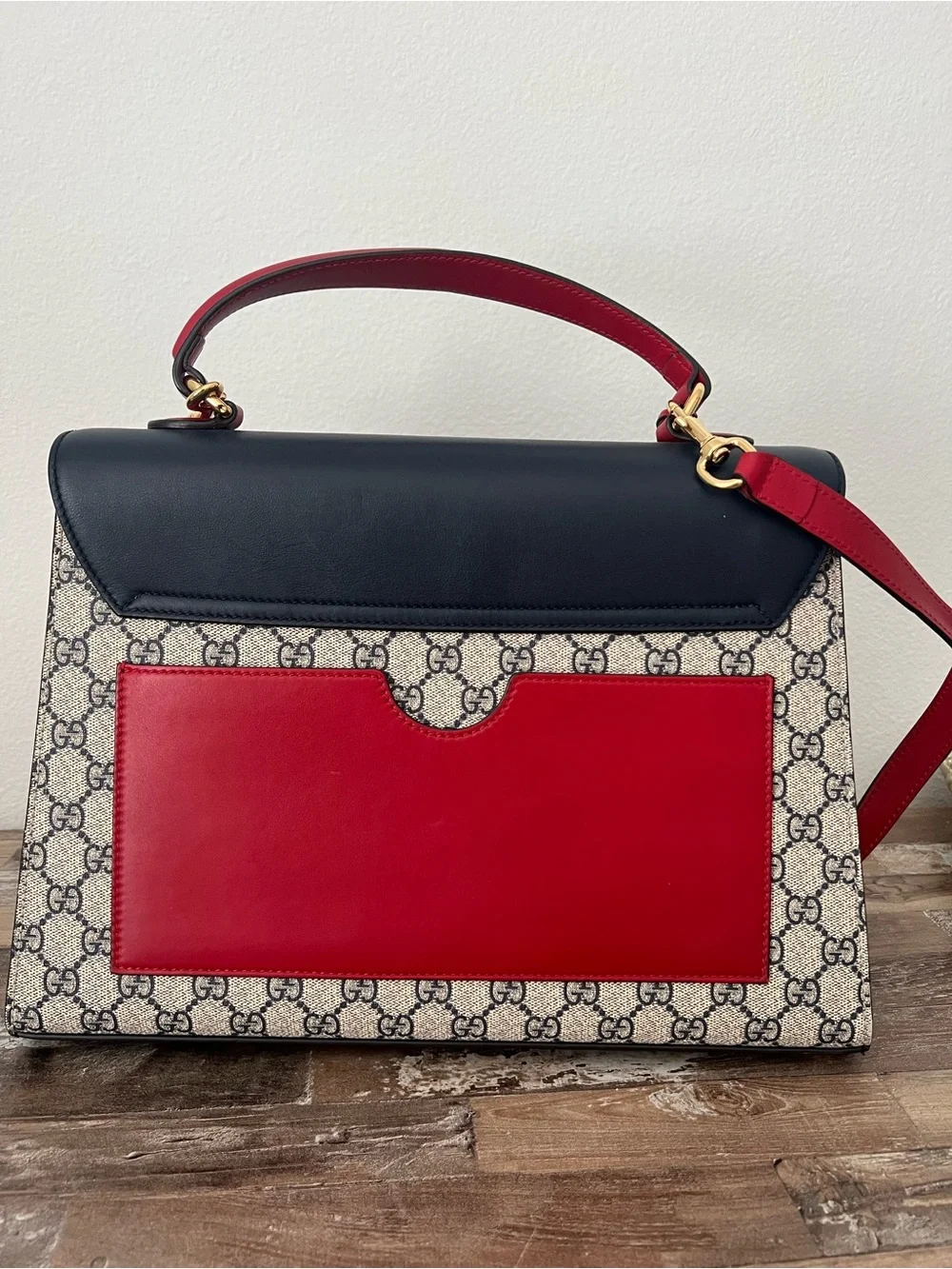 Gucci structured satchel
