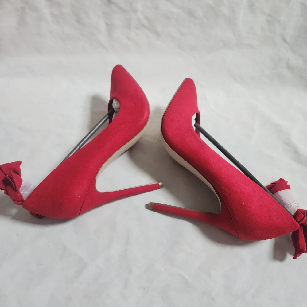 Shoe Dazzle Wilda Red Pumps Size 9.5
