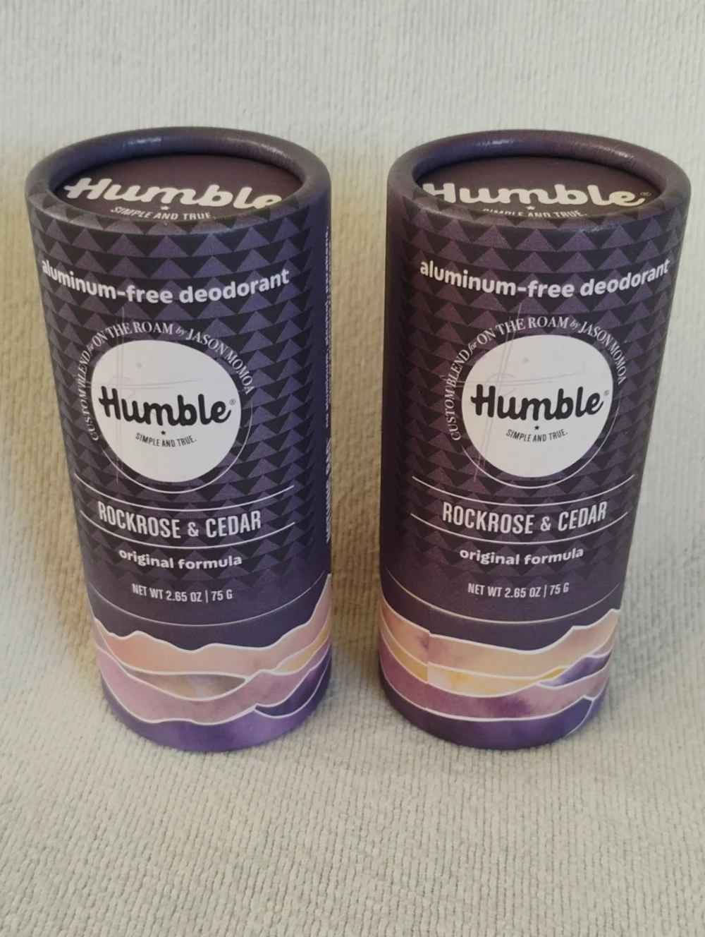 Rockrose & Cedar Aluminum-Free Deodorant Humble All Natural Lot Of 2