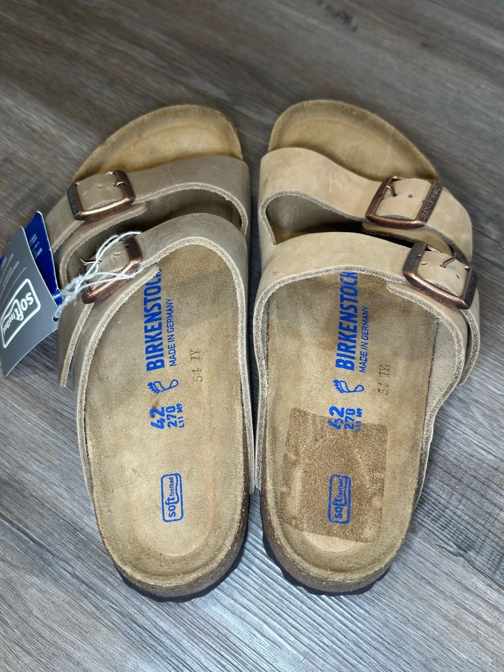 Birkenstock Arizona Oiled Leather Tobacco Brown Sandals