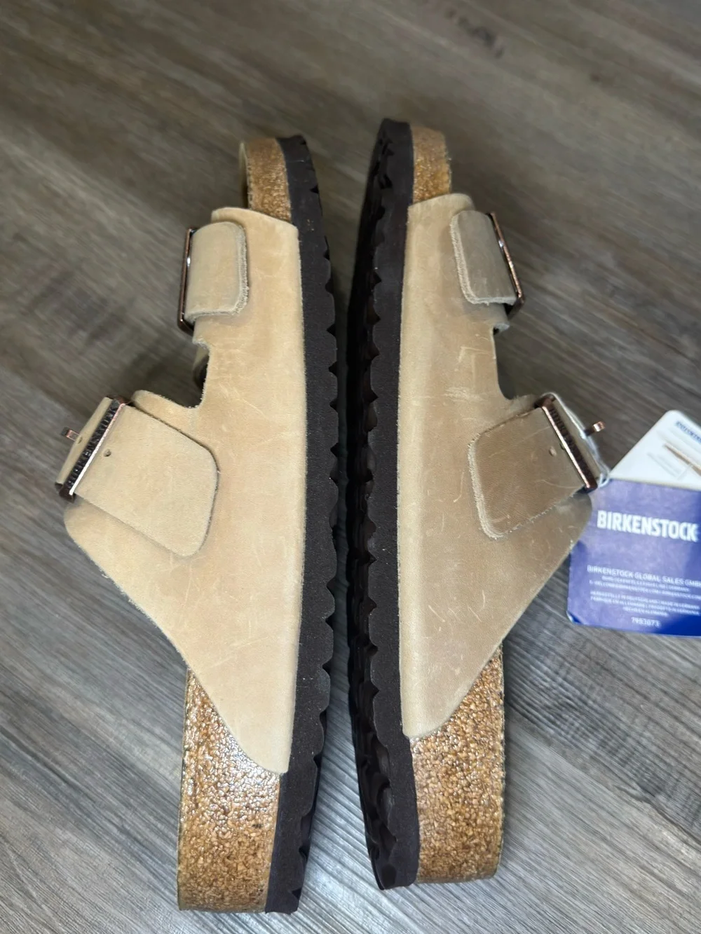 Birkenstock Arizona Oiled Leather Tobacco Brown Sandals