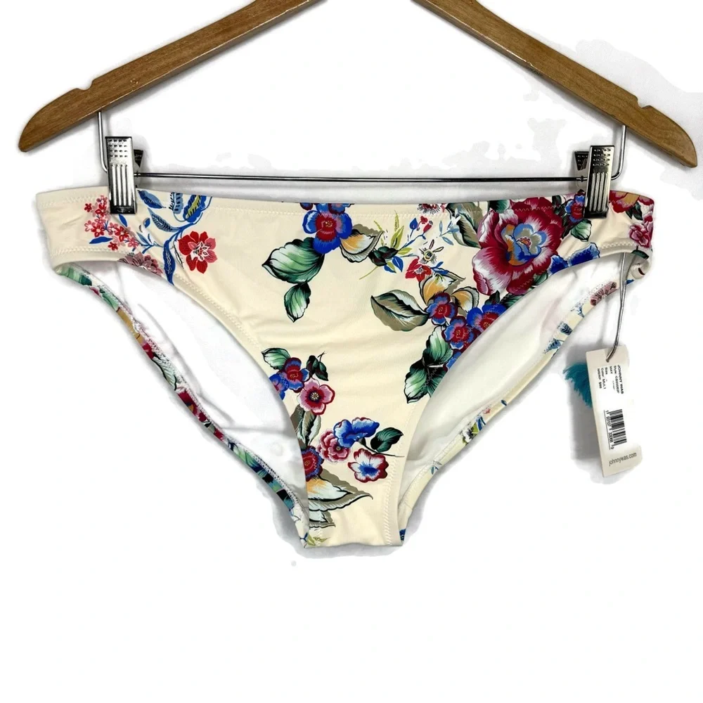 Johnny Was Maya Hipster Cream color with Bold Flowers New with Tags size XL