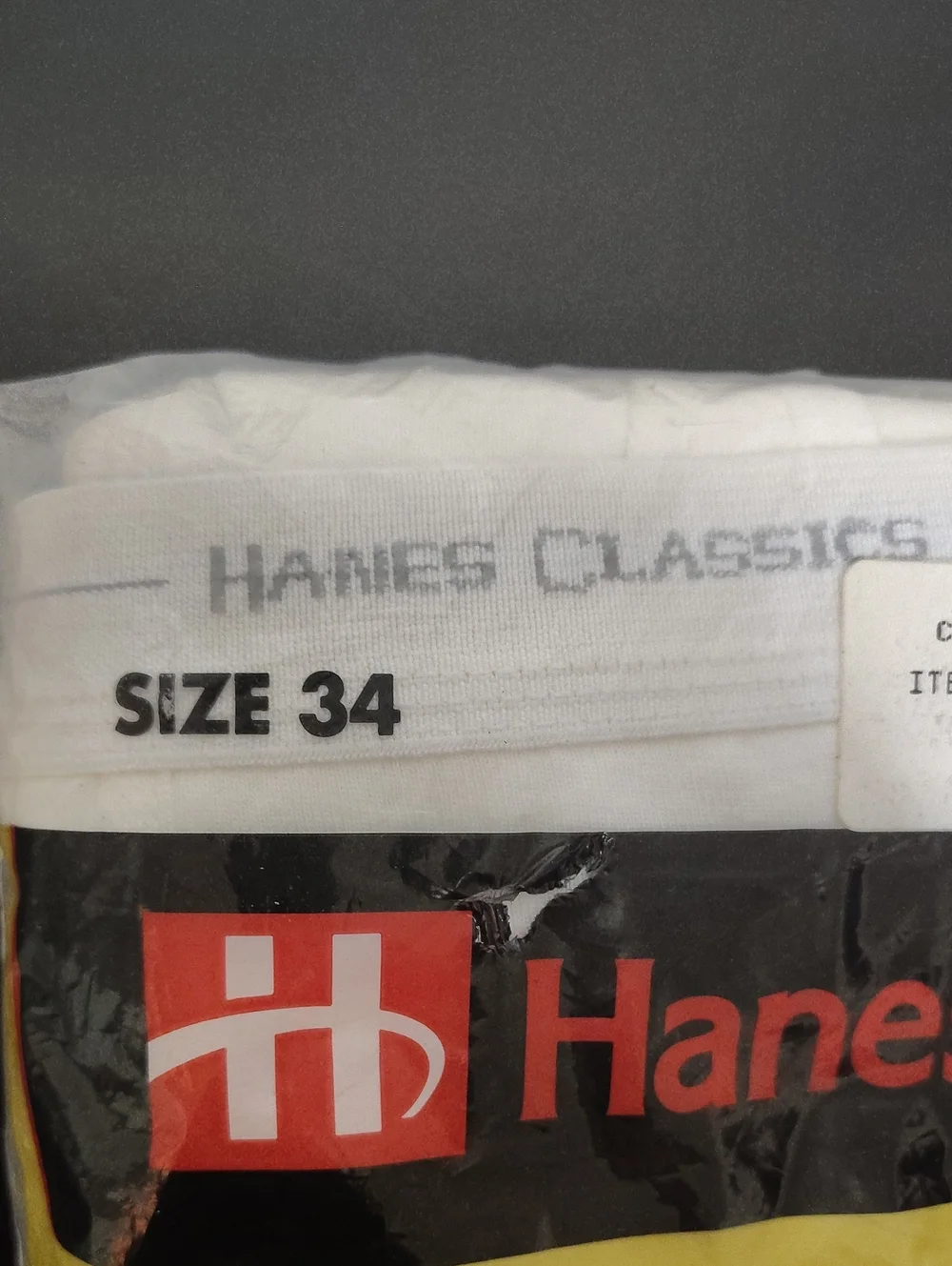 Vintage 1993 Hanes Men's Classics Full Cut White Briefs - 6 Pack - Size 34