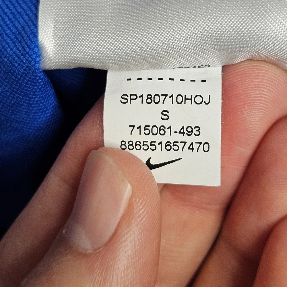 South Bend Cubs Nike Hot Baseball Jacket Mens Small Blue Pockets Adjustable Logo