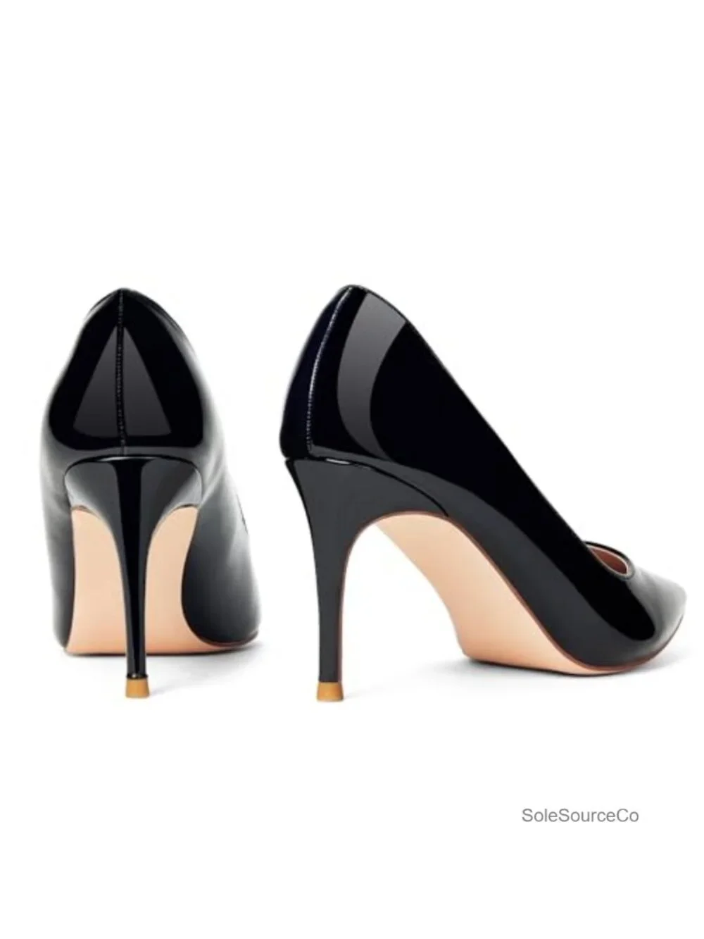 Classic Pointed Toe Stiletto Heels - Comfortable Pull On Wedding Pumps for Prom