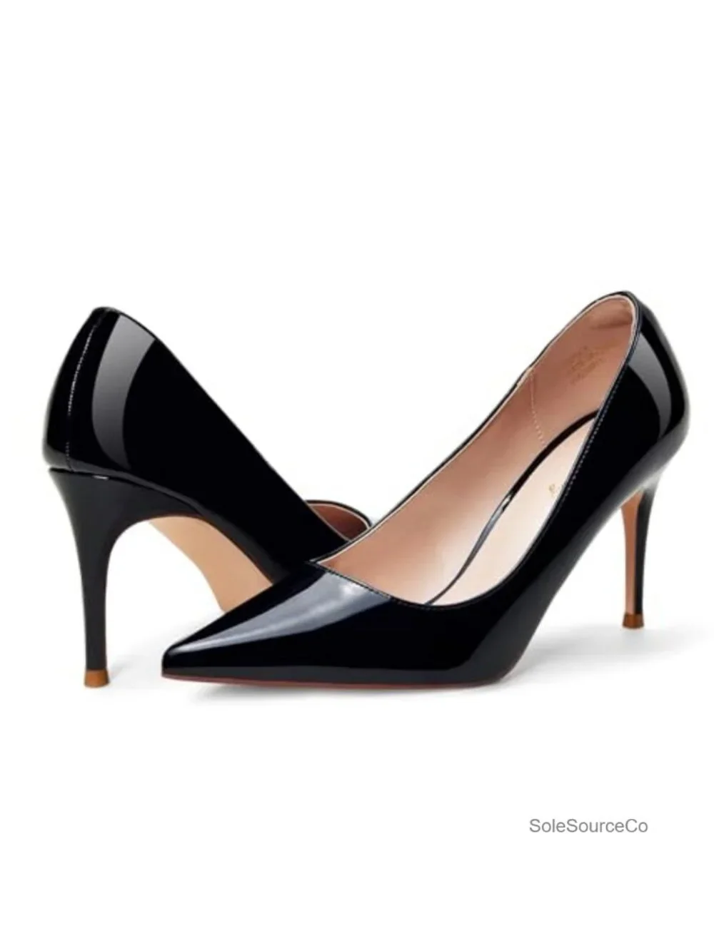 Classic Pointed Toe Stiletto Heels - Comfortable Pull On Wedding Pumps for Prom
