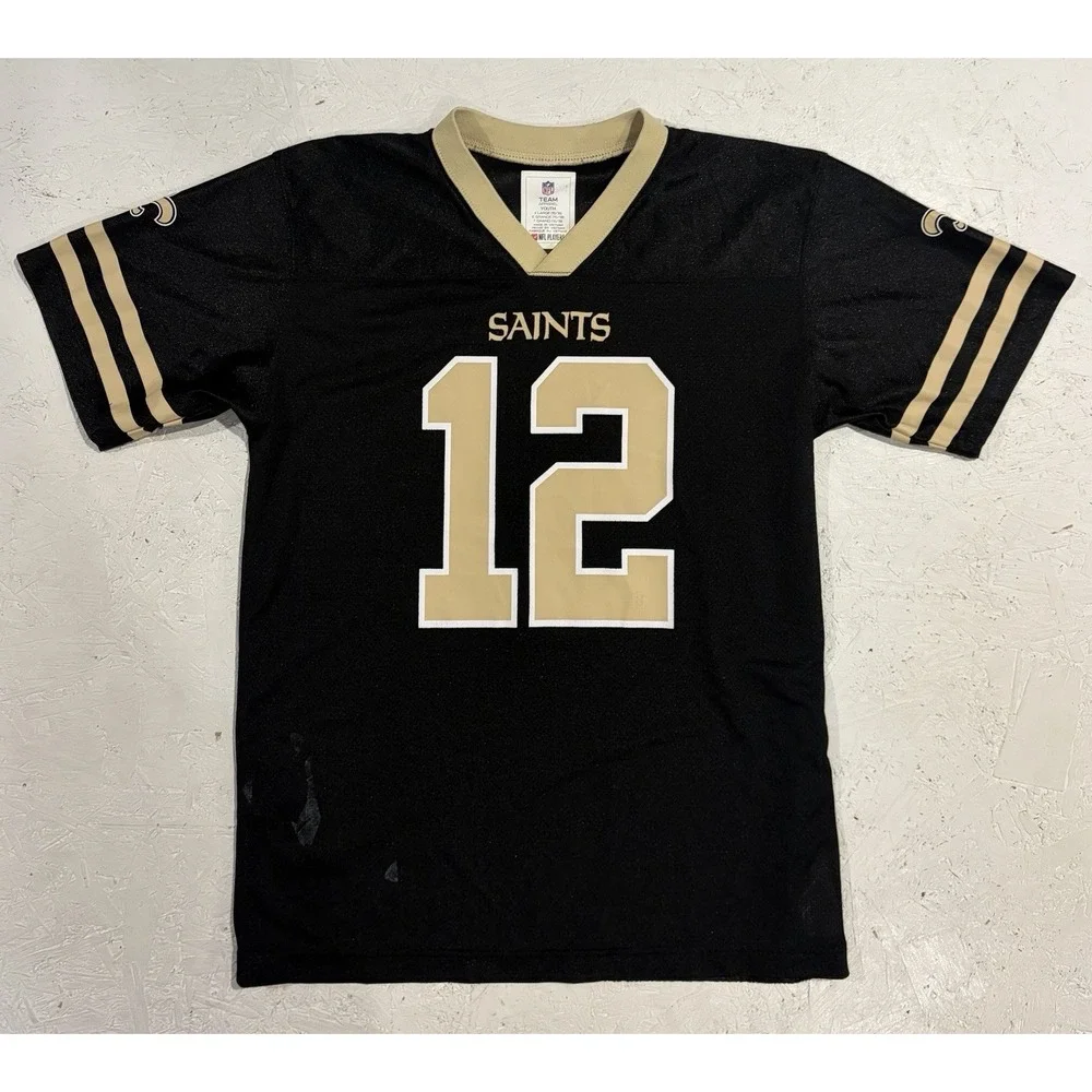 New Orleans Saints Jersey Youth XL Black Olave 12 Football‎ NFL Athletic Boys