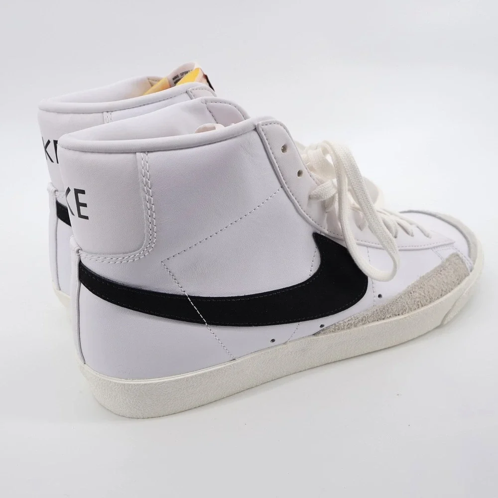 NEW Nike Blazer Mid 77 Vintage Sneakers White Black High Top Mens Size 13
