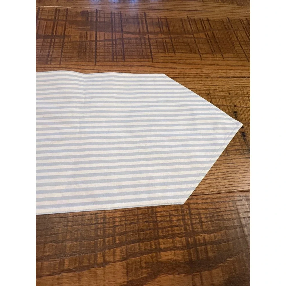 Blue Gingham Daisy Table Runner Farmhouse Country Cottage Shabby Chic 53x13 Spri