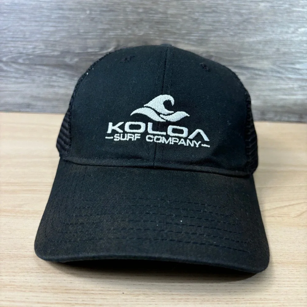 Koloa Surf Company‎ Hat Cap Snapback Black Surfing One Size Adjustable
