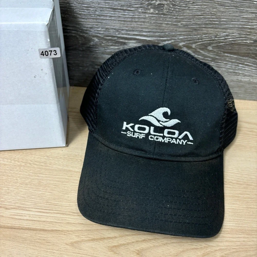 Koloa Surf Company‎ Hat Cap Snapback Black Surfing One Size Adjustable