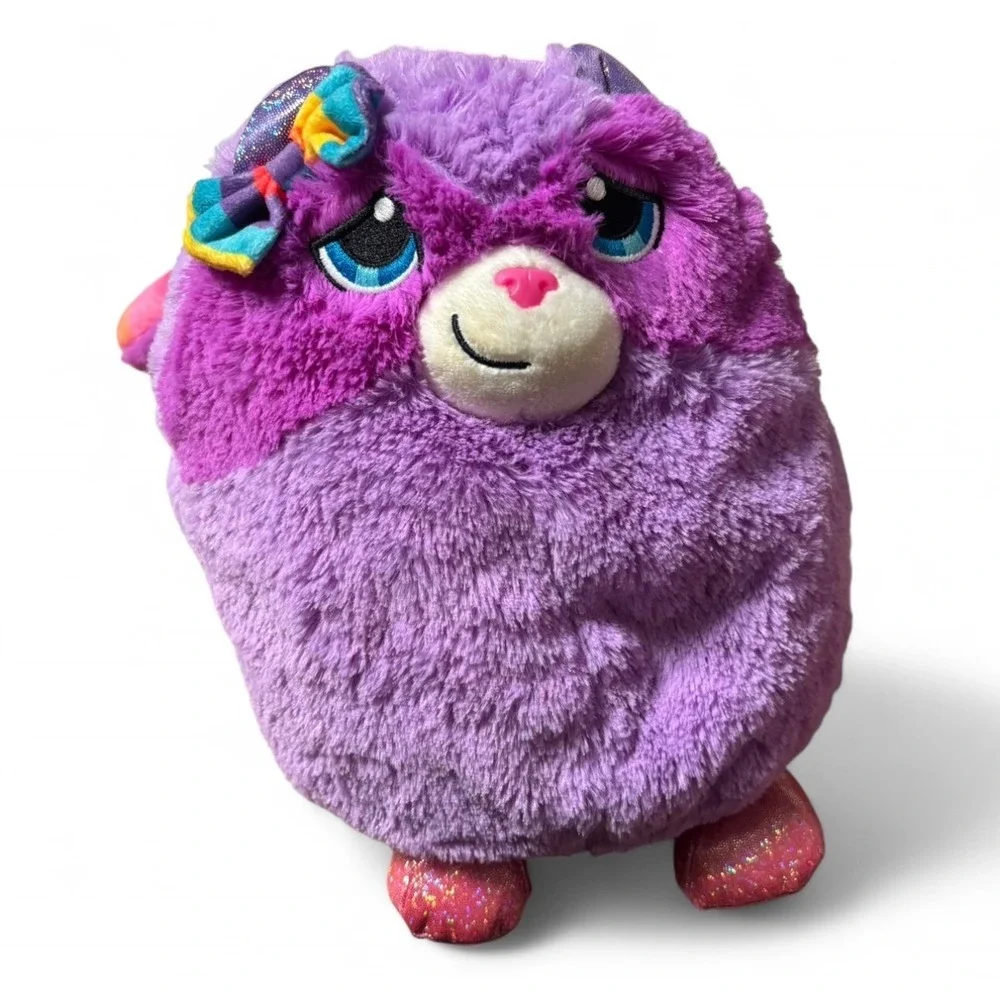Misfittens‎ Purple Rainbow Tail Cat Plush Stuffed Animal Toy Sparkly Feet Bow